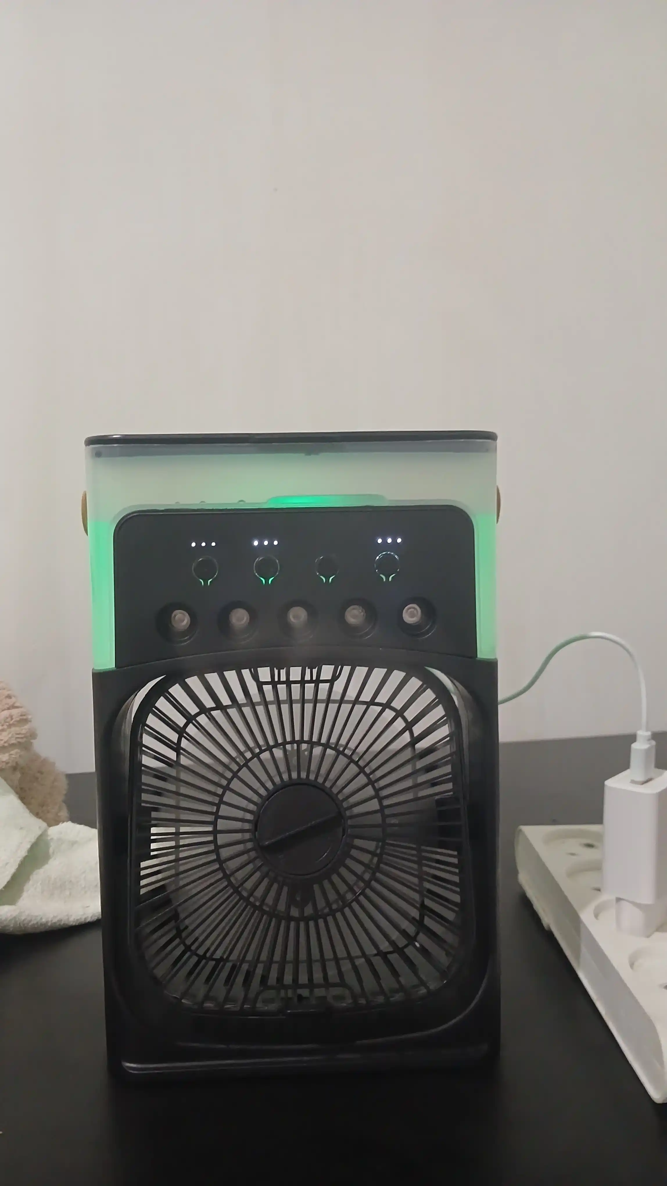 Portativ mini konditsioner, namlagich, mini ventilyator, 3 tasi 1da