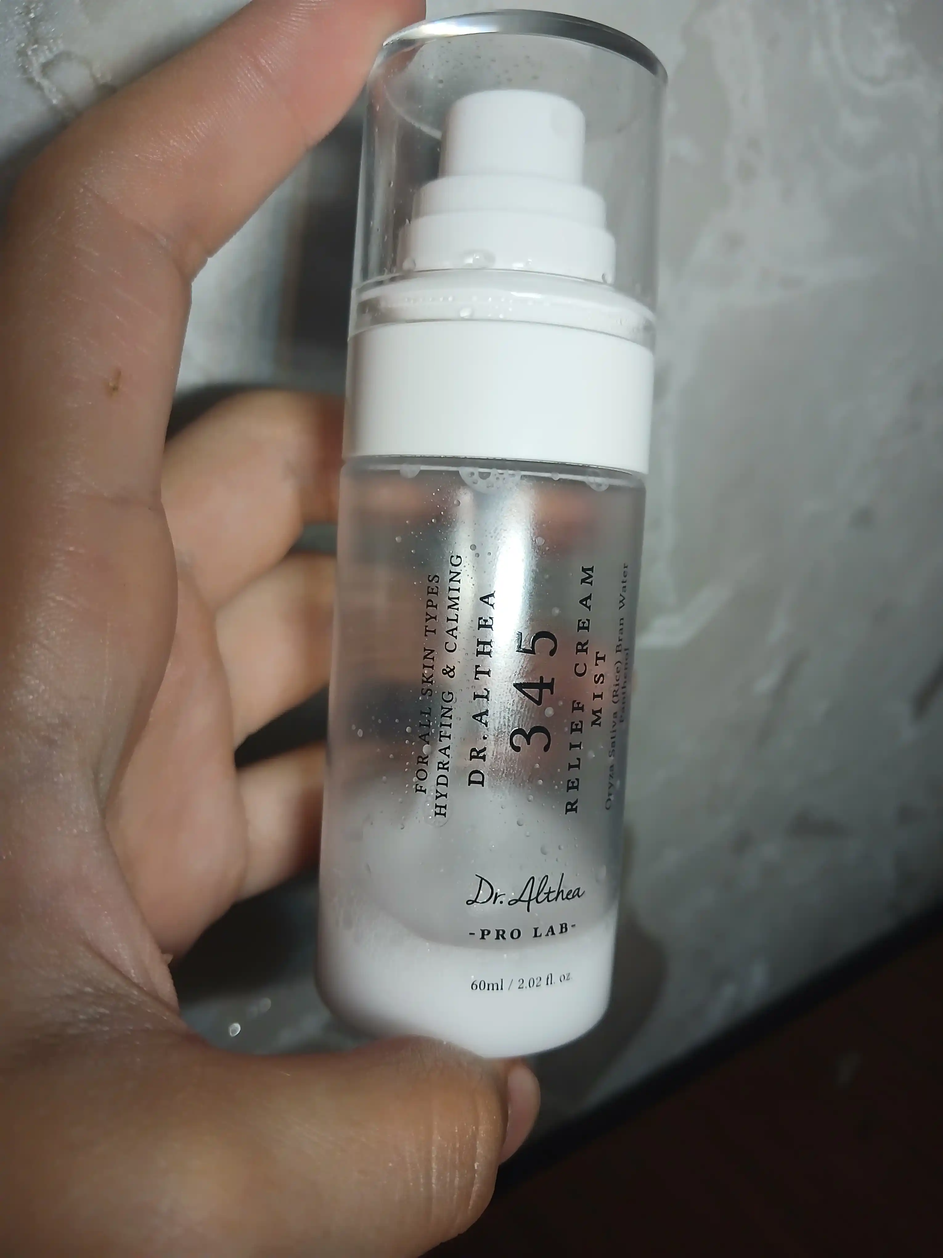 Кремовый спрей мист для лица Dr Althea 345 Relief Cream mist, рис и пантенол, успокаивающий
