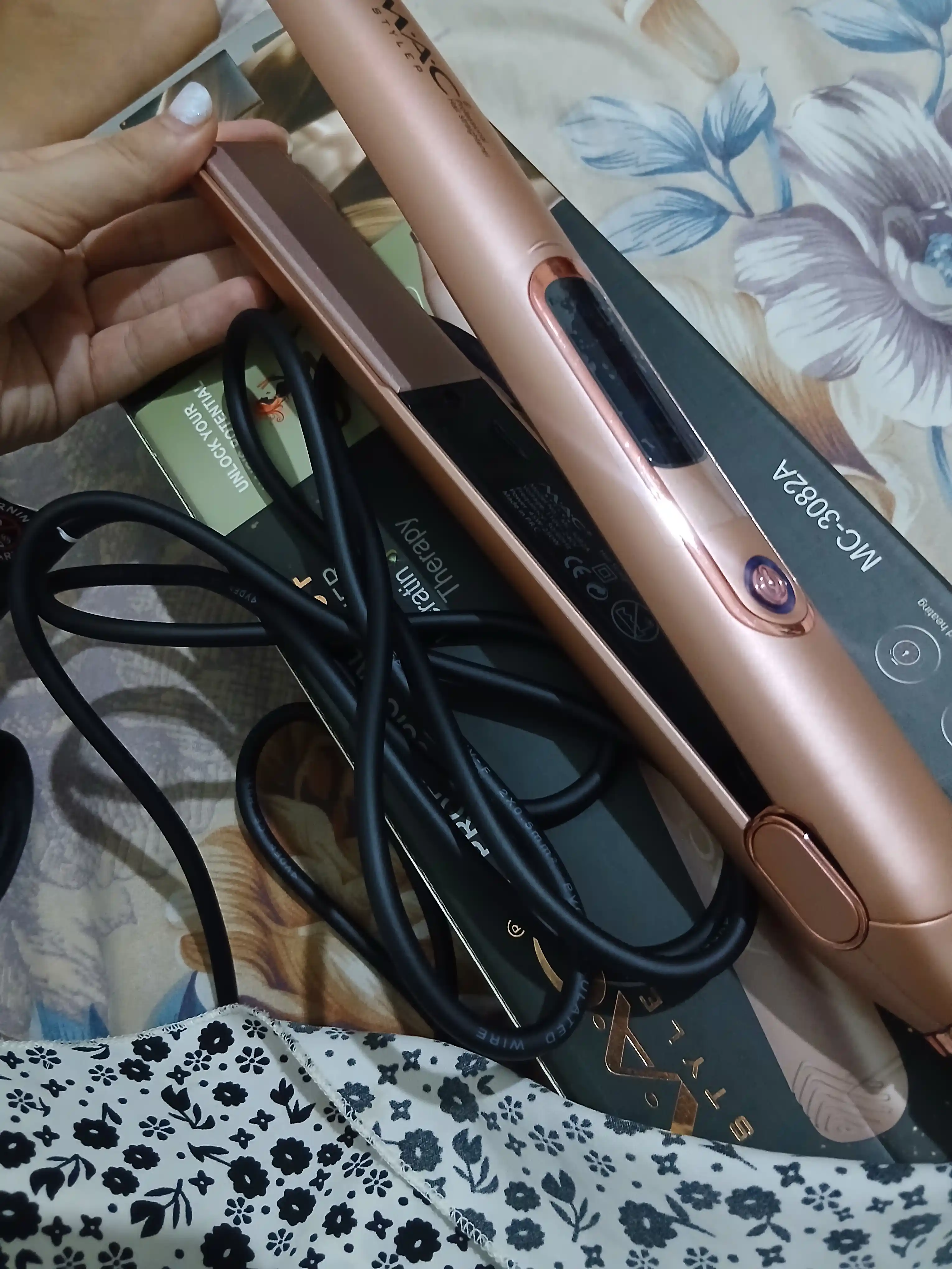 Professional dazmol, MAC Styler MC-3082 LED displeyli soch to‘g‘rilagichi