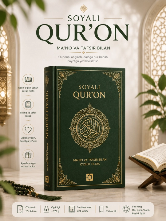 Soyali Quron, 30 pora Qur’on husnixati,o'rganish uchun, Alhuda - 