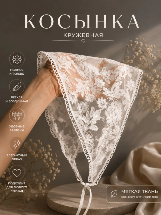 Кружевной платок, косынка - 
