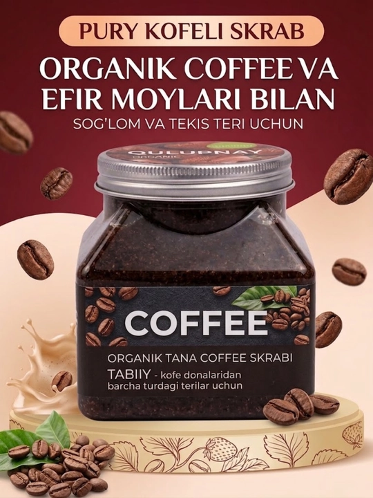 Tana va yuz uchun skrab, tozalovchi va hushbo'y hid beruvchi piling, 500 ml va 350 ml - 