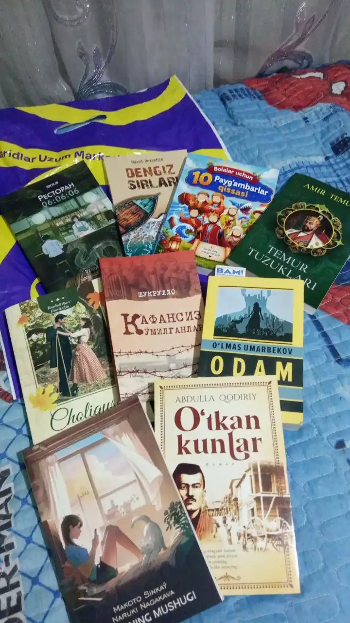 Payg‘ambarlar tarixi qissasi 10 ta kitob, bolalar uchun islomiy rasmlar to‘plami