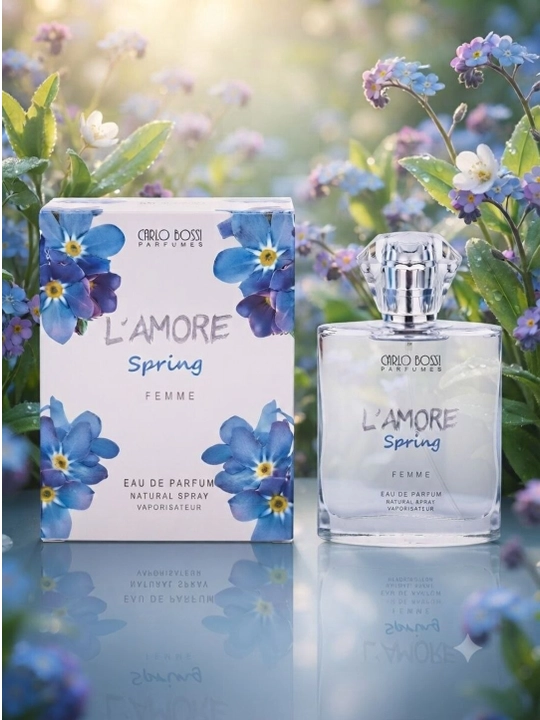 Carlo Bossi L'Amore Spring женские духи, парфюмерная вода, цветочный аромат, 100 мл - 