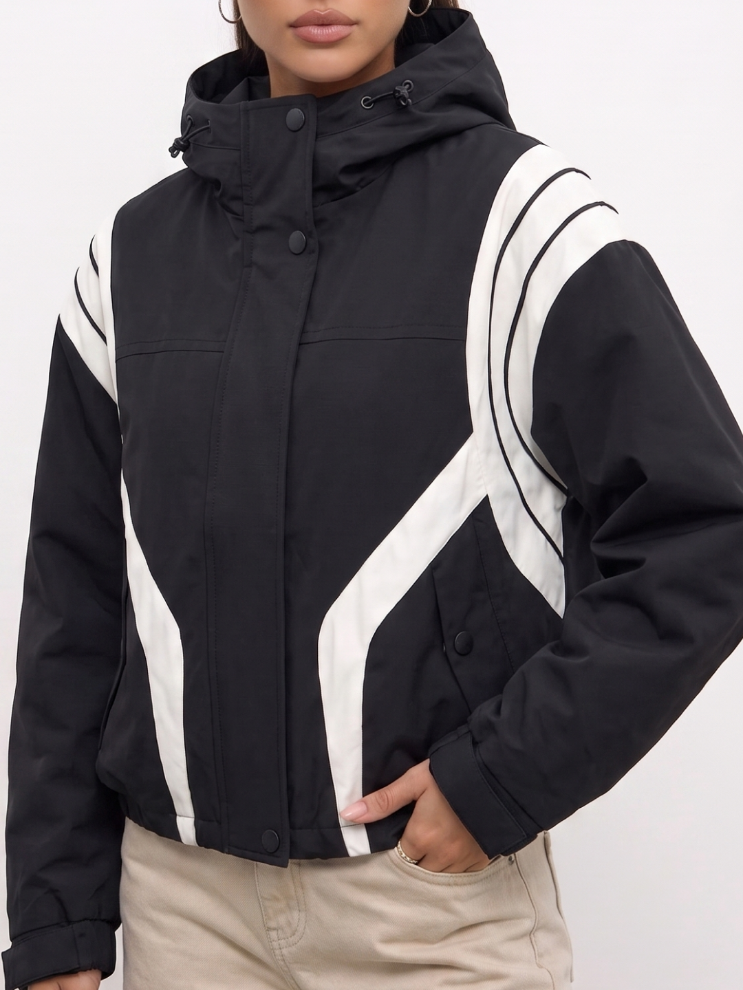 Ayollar vetrovkasi, kapyushonli kurtka, trench oversize, M–4XL — ELLY FASHION