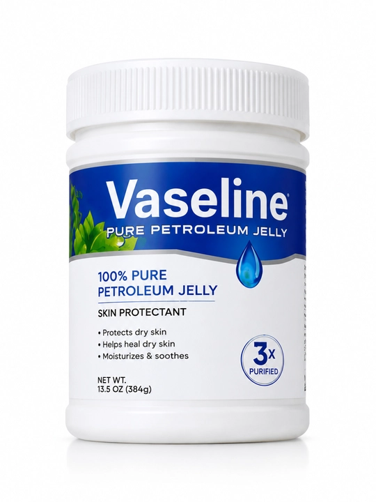 Vaseline Pure Petroleum Jelly — 100% sof vazelin, teri uchun himoya va namlovchi vosita - 