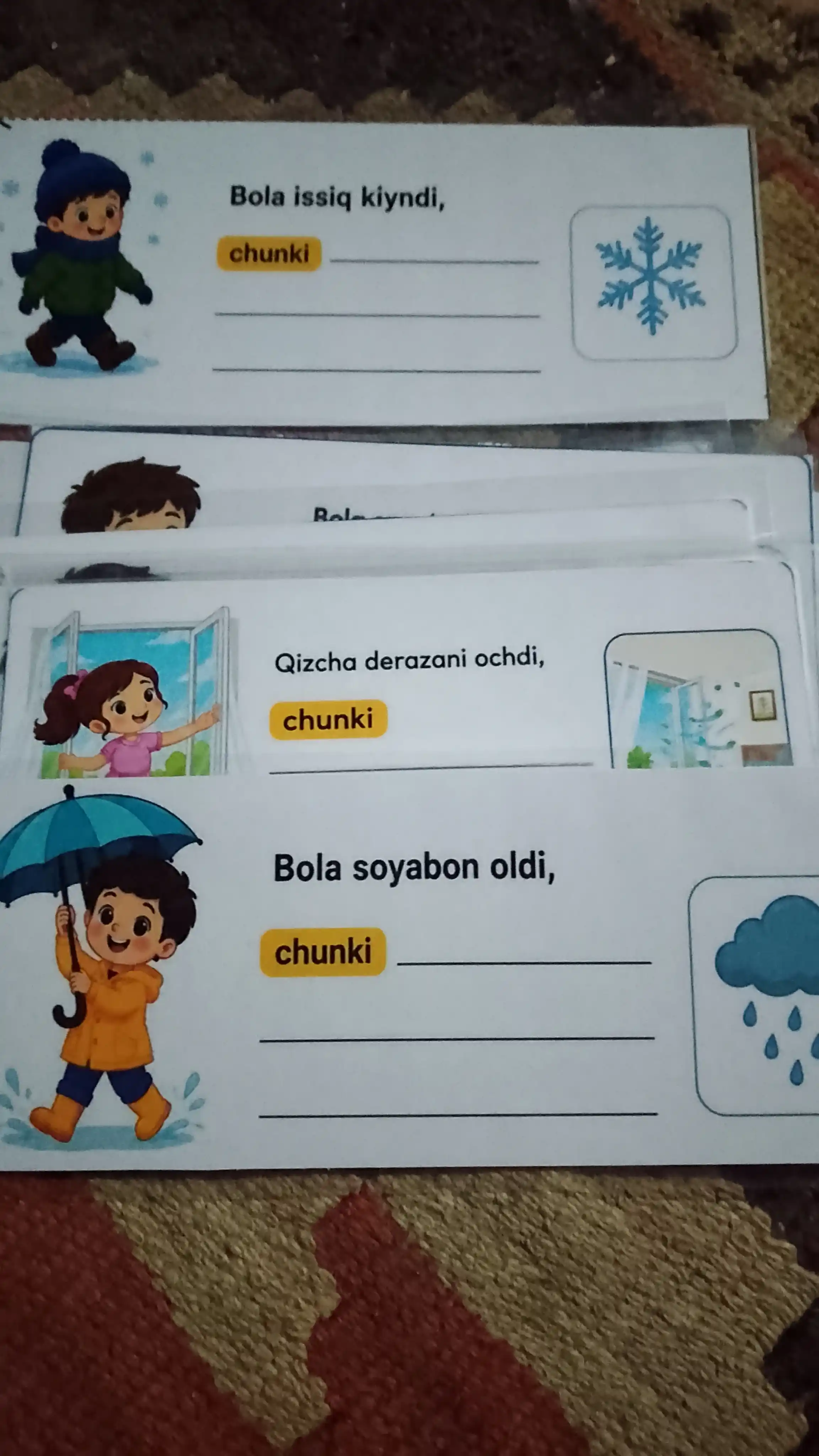 Hayvonlar va ularning bolalari, uyi va ozuqalari metodikasi