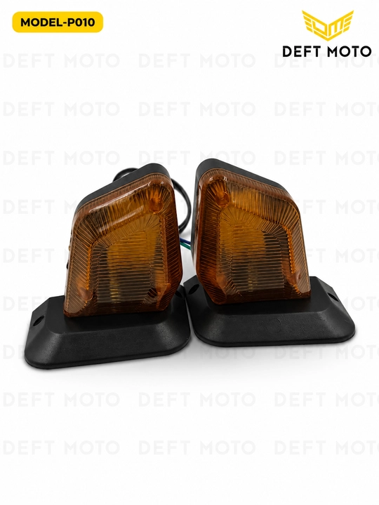 DEFT MOTO P010 mototsikl uchun burilish chiroqlari, to‘q sariq, 2 dona - 