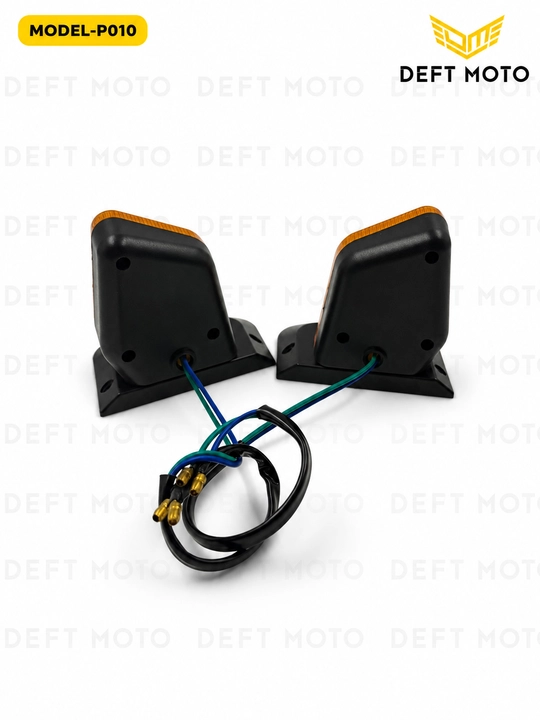 DEFT MOTO P010 mototsikl uchun burilish chiroqlari, to‘q sariq, 2 dona