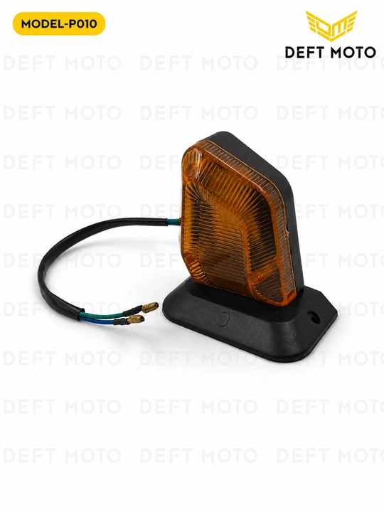 DEFT MOTO P010 mototsikl uchun burilish chiroqlari, to‘q sariq, 2 dona
