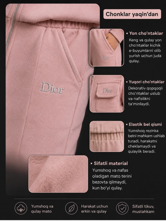 Qizlar uchun issiq dvoyka 4–7 yosh pushti polyester kostyum