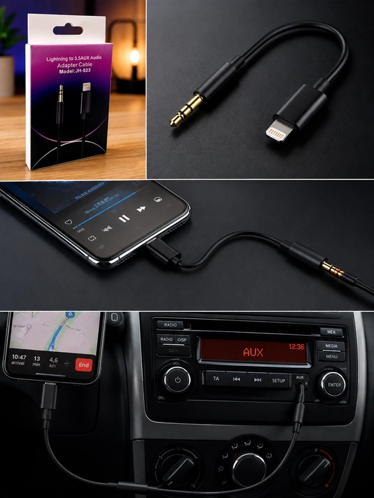 IPhone uchun AUX Adapter Lightning to 3.5 audio