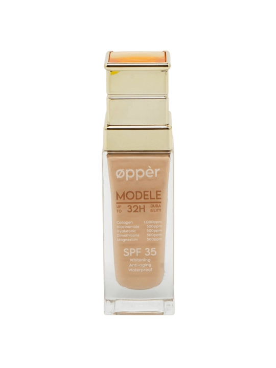 Ayollar va qizlar uchun vitaminlarga, kollagen boyitilgan tonal krem SPF 20 suvga chidamli - 
