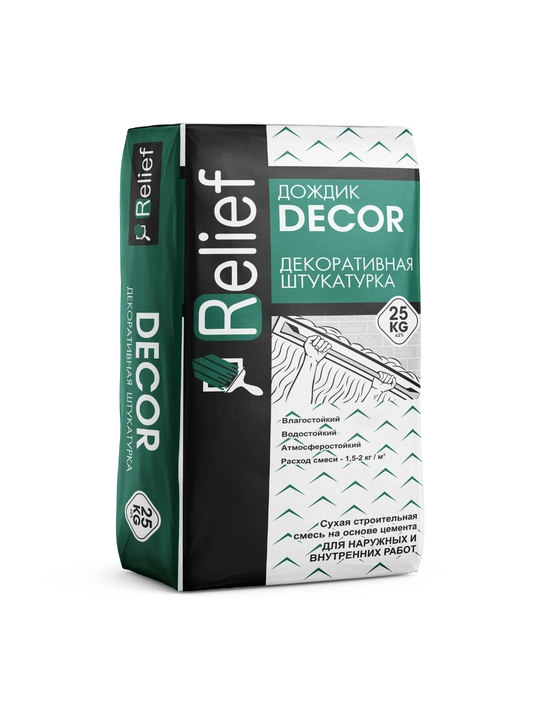 Relief Decor dekorativ suvoq 25 kg ichki va tashqi ishlar uchun