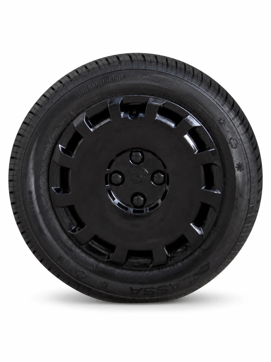 Колпаки на диски 4 шт чёрные — Chevrolet Cobalt, Spark, Nexia-3, Matiz (R13/R14/R15)
