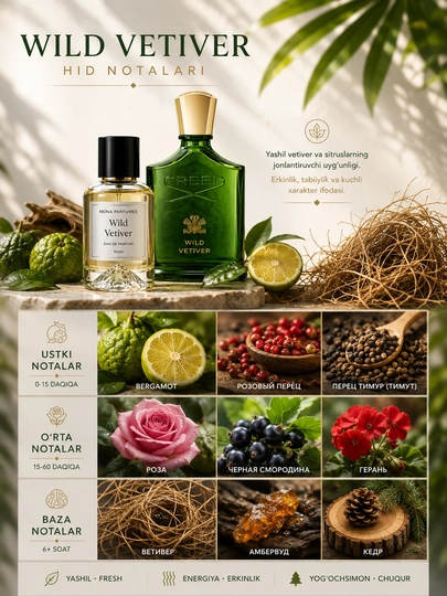 Wild Vetiver Creed Erkaklar va ayollar uchun