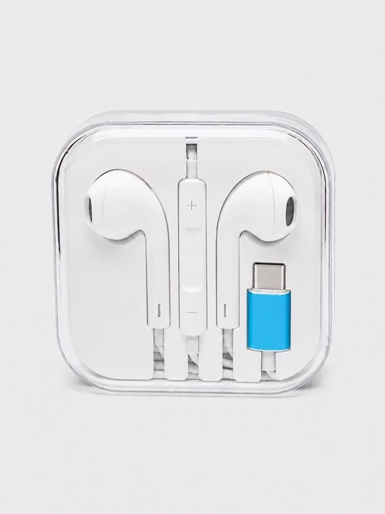 Simli quloqchinlar Lightning, USB Type-C, AUX, mikrofonli quloqchinlar, telefon naushnik