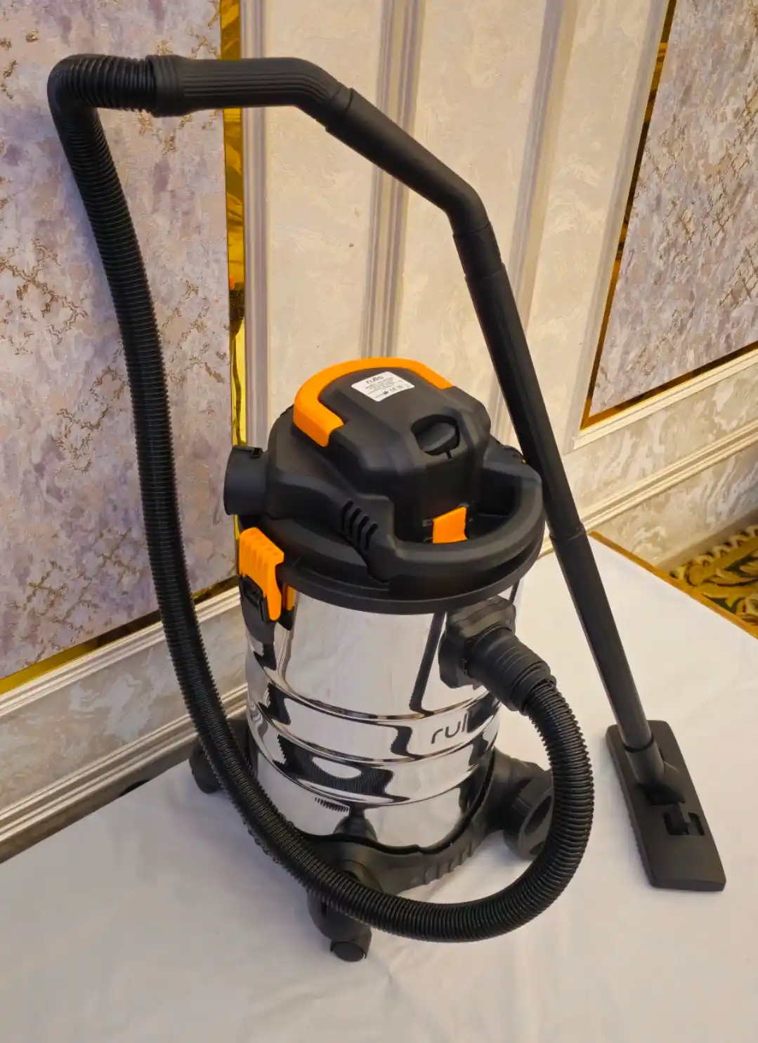 Пылесос строительный Rulls RZ2301WDD 30 л, 3 в 1, сухая и влажная уборка, выдув, моющий