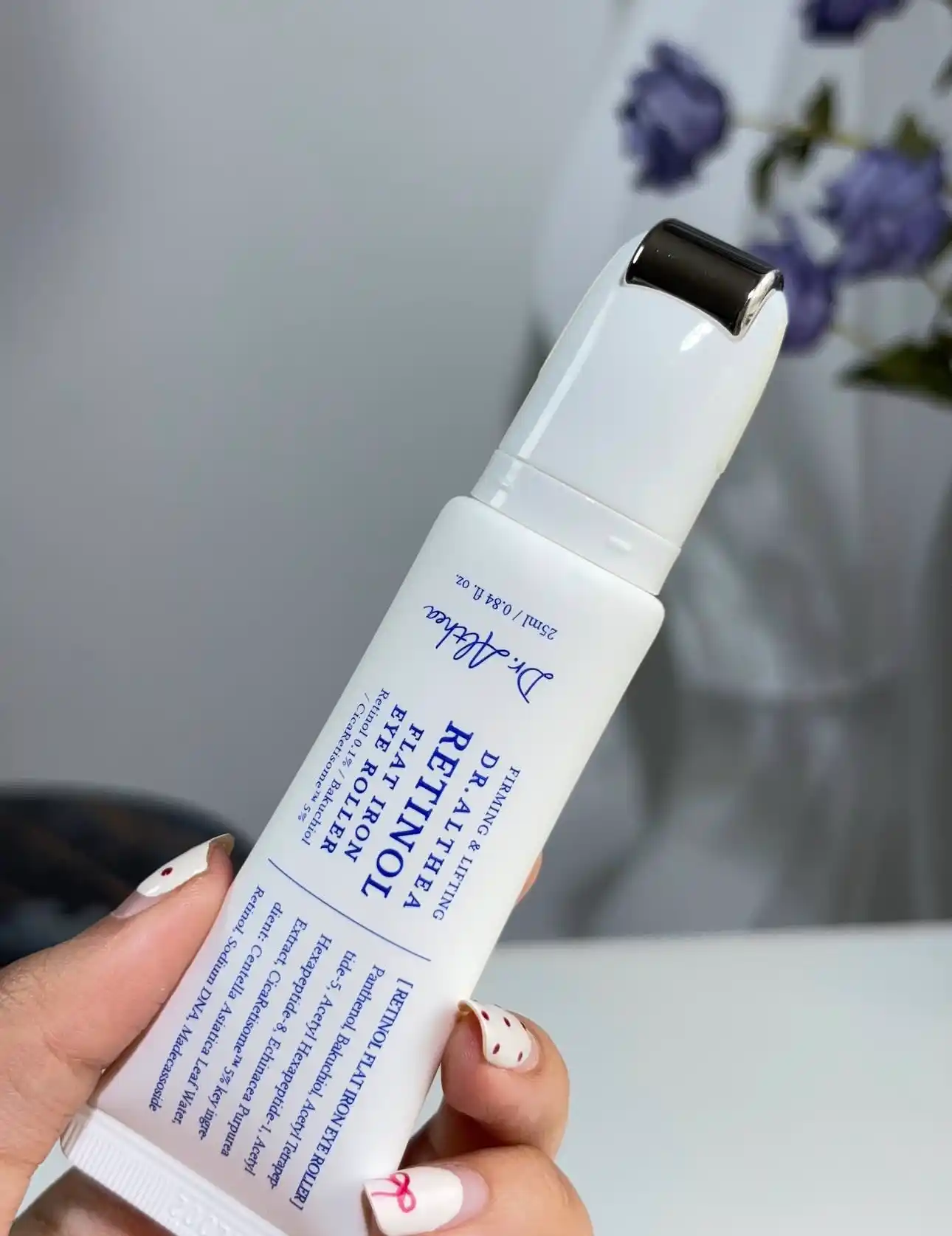 Массажный крем для век Dr.Althea Retinol Eye Roller 0,1%, от морщин и тёмных кругов, 25 мл
