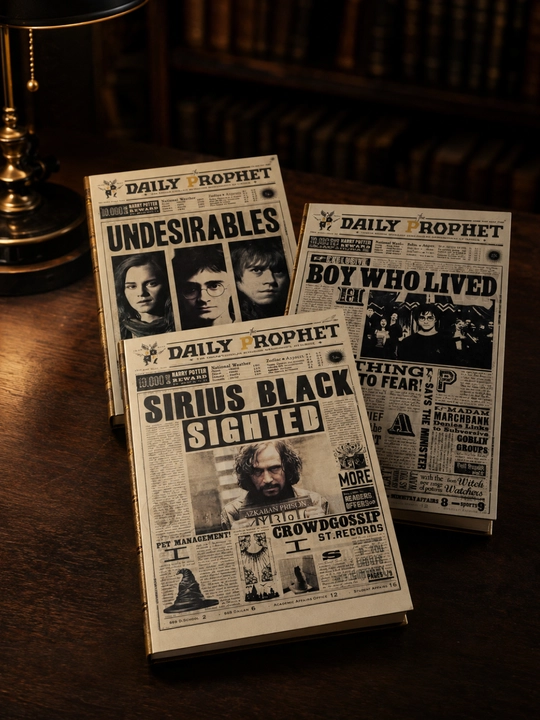 Блокнот в стиле Harry Potter с дизайном Daily Prophet, разные обложки