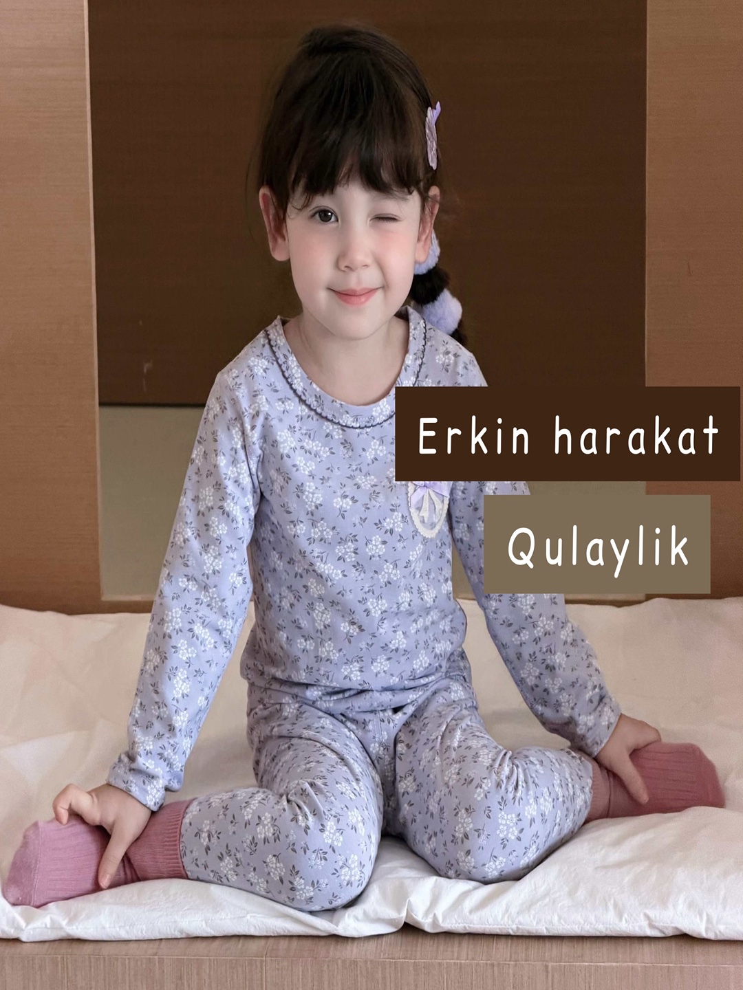 O‘g‘il va qiz bolalar uchun yumshoq paxtalik pijama, qulay uy kiyimi