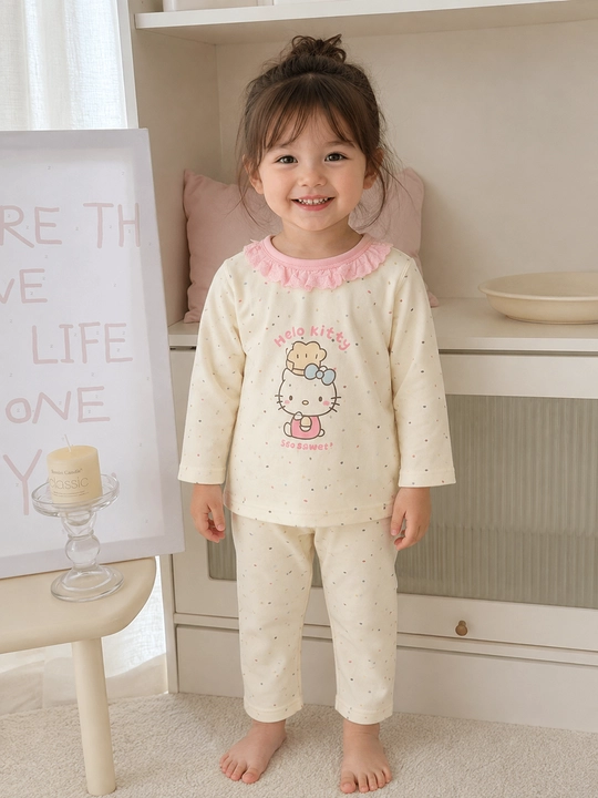 O‘g‘il va qiz bolalar uchun yumshoq paxtalik pijama, qulay uy kiyimi