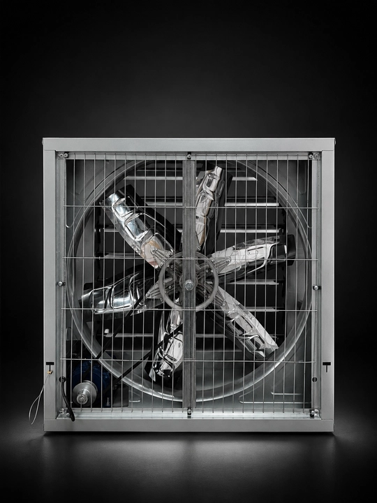 XF sanoat devoriy aksial ventilyatori 380V, 7000–54000 m³/soat, metall korpus
