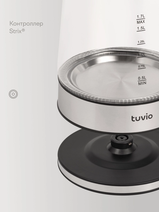 Tuvio TKG0417 elektr choynagi, 2200 Vt, 1,7 l, yorug‘lik bilan, suvsiz blokirovka
