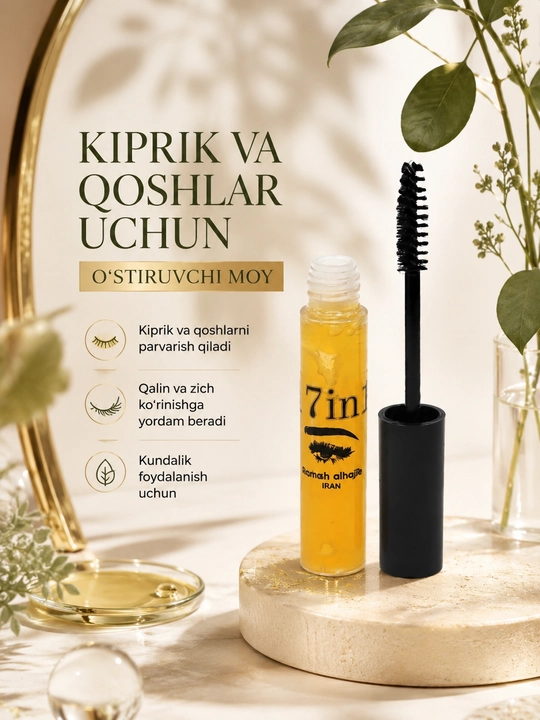 17 tasi 1 da kiprik va qoshkarni o'stiruvchi moyi,