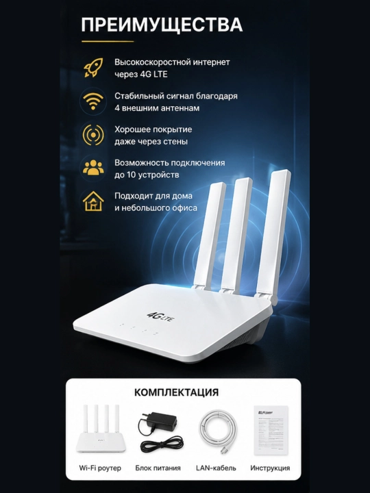 WIfi роутер Вайфай роутер беспроводной роутер домашний роутер 4G 5G LTE роутер с симкартой