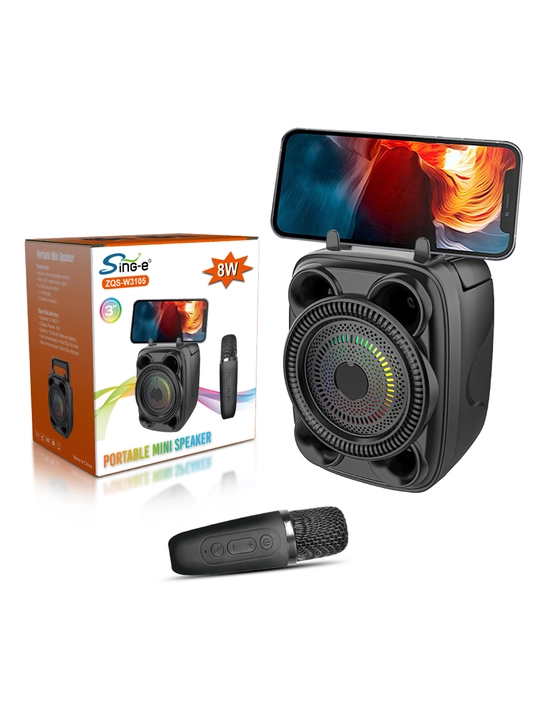 Katta simsiz kalonka Sing-e ZQS, kuchli bass, bluetooth, mikrofonli, karaoke, bayram uchun - 