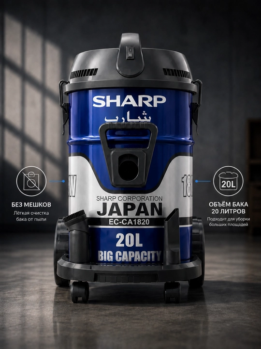 Sharp EC-CA 1820 changyutgichi, bak 20 litr