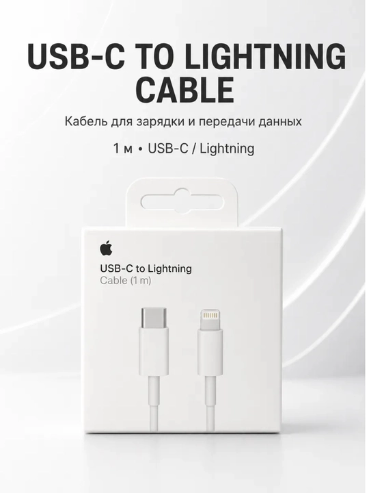 Зарядный кабель для iPhone TYPC-Lightning