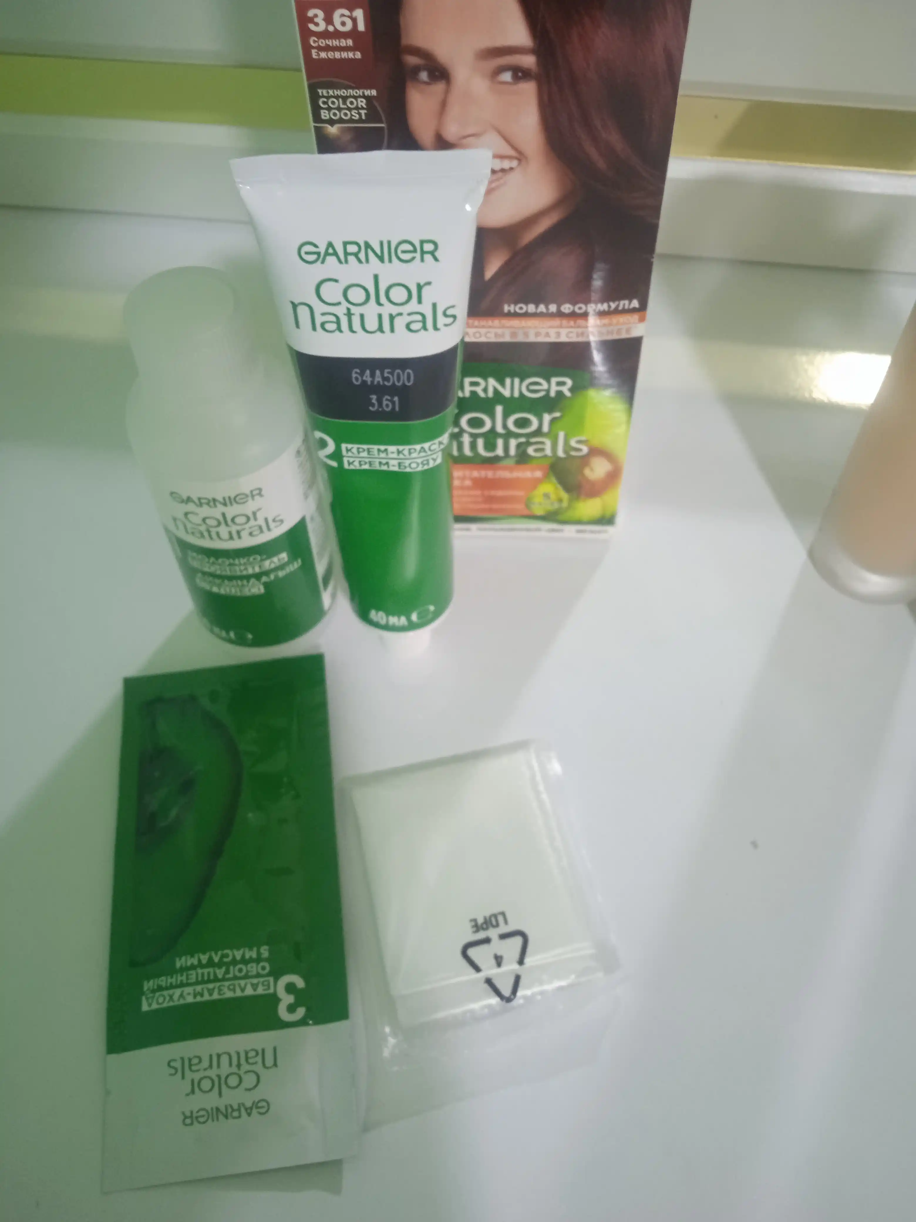 Soch bo'yog'i Garnier Color Naturals, ton 3.61 Juicy Blackberry, 110 ml