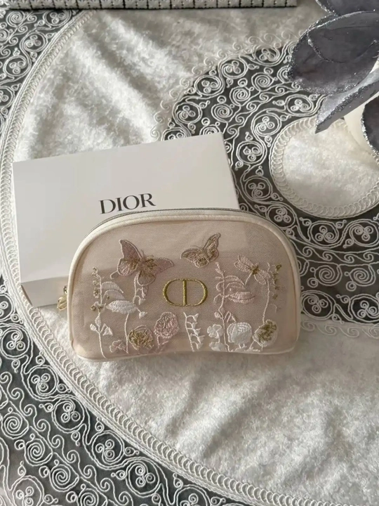 Kosmetik organayzer, pardoz buyumlari uchun kashtali shaffof sumka, kosmetichka