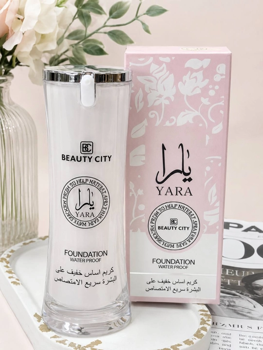 Тональный крем YARA Beauty City, водостойкий, разглаживающий, с легкой текстурой - 