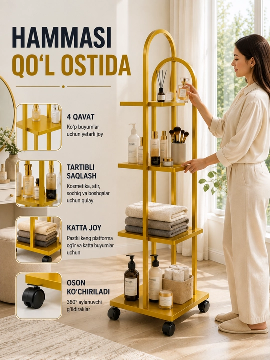 Gullar uchun podstavka, dekorativ gul stendi, ko‘p qavatli o‘simliklar tokchasi