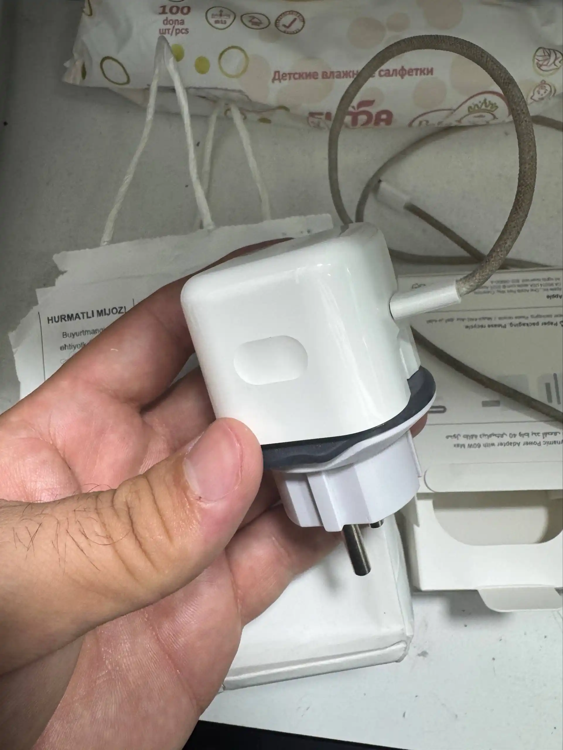 Apple 40W USB-C адаптер, быстрая зарядка для iPhone 15/16/17/18, гарантия 6 месяцев