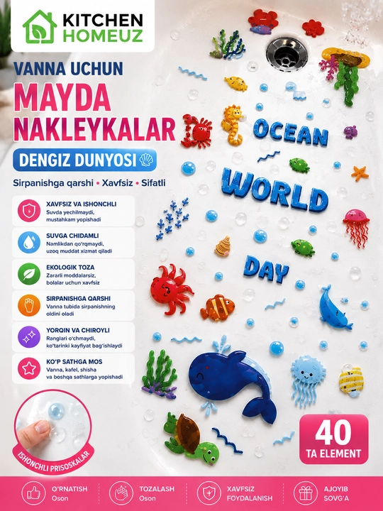 Vanna uchun mayda nakleykalar