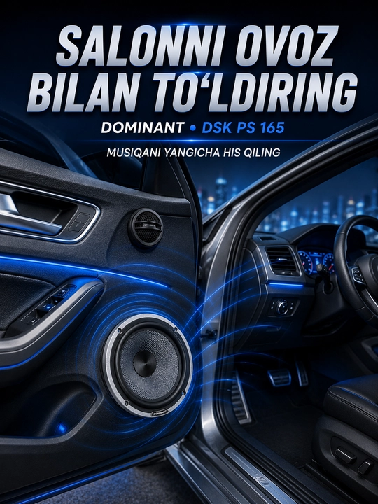 Автомобильная колонка DOMINANT DSK PS-165, 250 Вт, 16,5 см, 2-полосная акустика