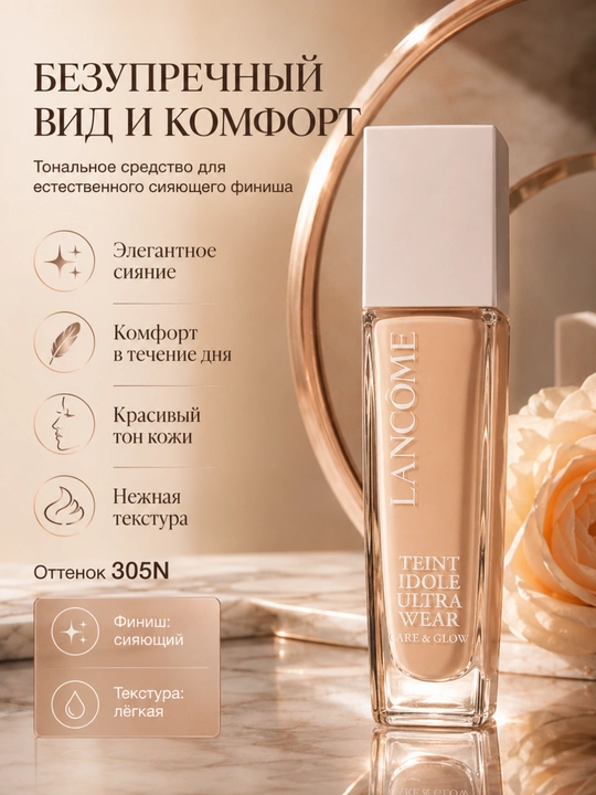 Lancôme Teint Idole Ultra Wear тональный крем стойкий, 30 мл