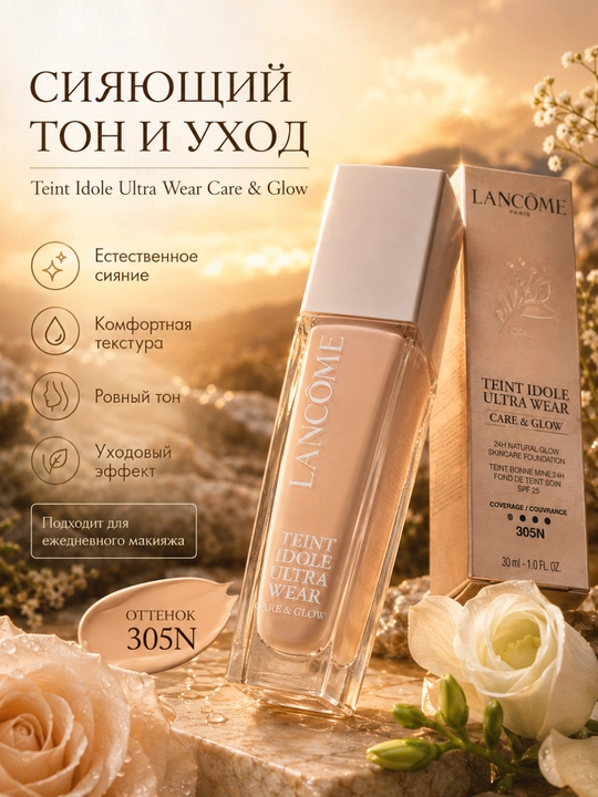 Lancôme Teint Idole Ultra Wear uzoq saqlanuvchi tonal krem 30 ml - 