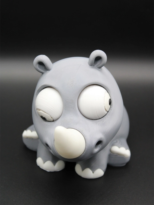 Karkadon 3D-figura statuetka / Ish stoli uchun stiker va dekorativ antistress o'yinchoq