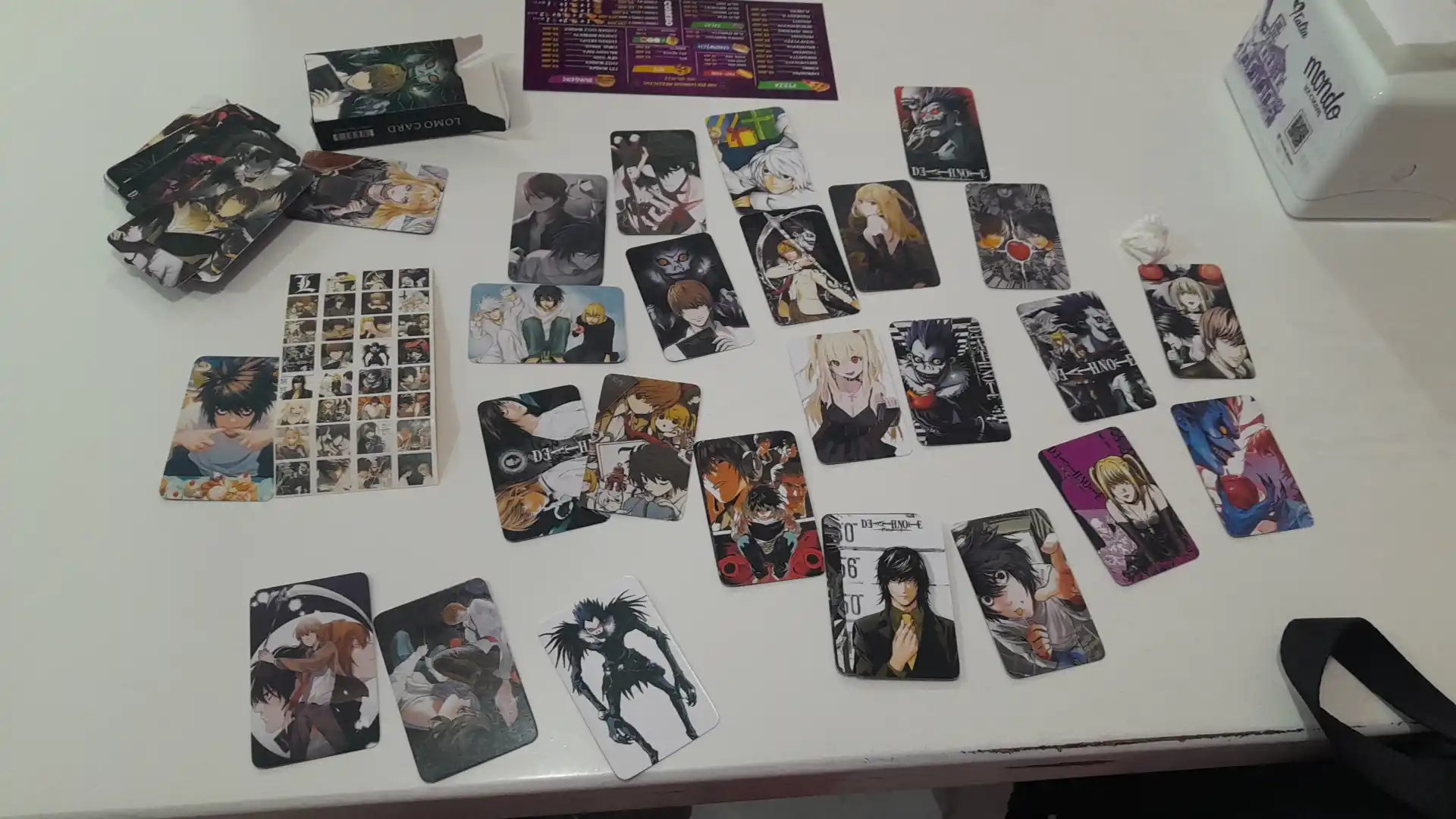Lomo карты Аниме 60 шт + 32 стикера Genshin, One Piece, Jujutsu, Pokémon и др