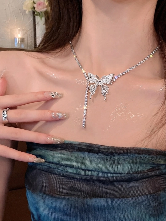 Ayollar uchun brend uslubidagi tilla rang choker, nafis taqinchoq, marjon va zanjir marjon