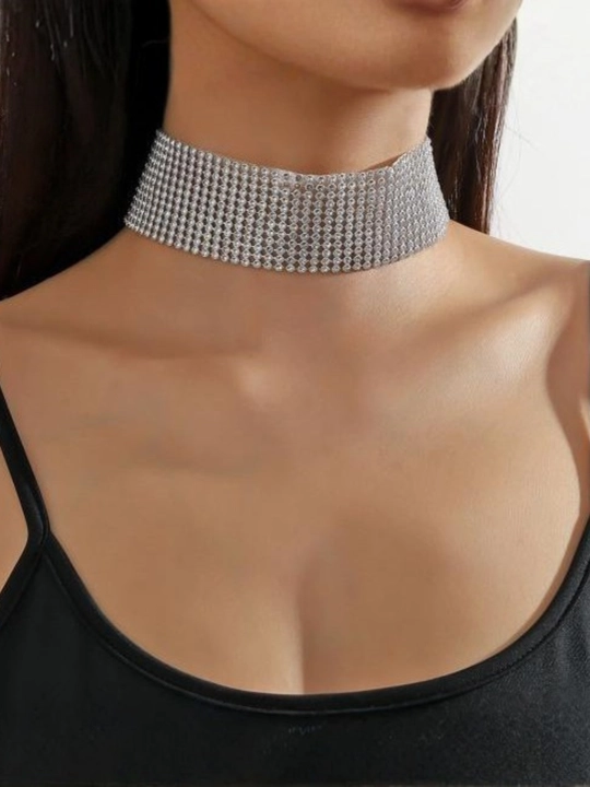 Ayollar uchun brend uslubidagi tilla rang choker, nafis taqinchoq, marjon va zanjir marjon