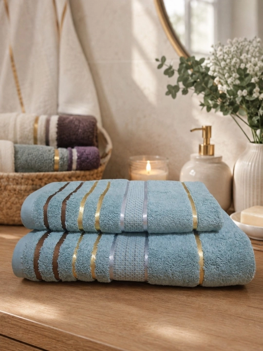 COTTON LIFE Полотенце для лица и бани - 600 г/м² - 100% хлопок - 50×90 - 70×140
