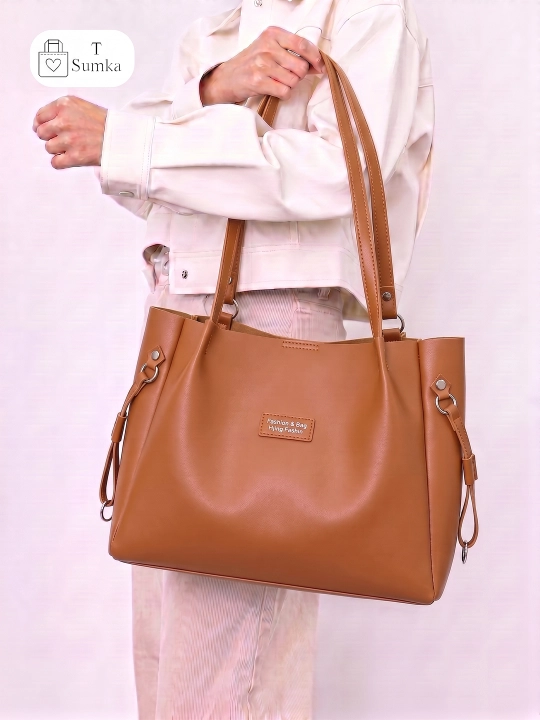 Ayollar sumkasi Fashion & Bag, A4, kundalik va o'qish uchun, sifatli charm