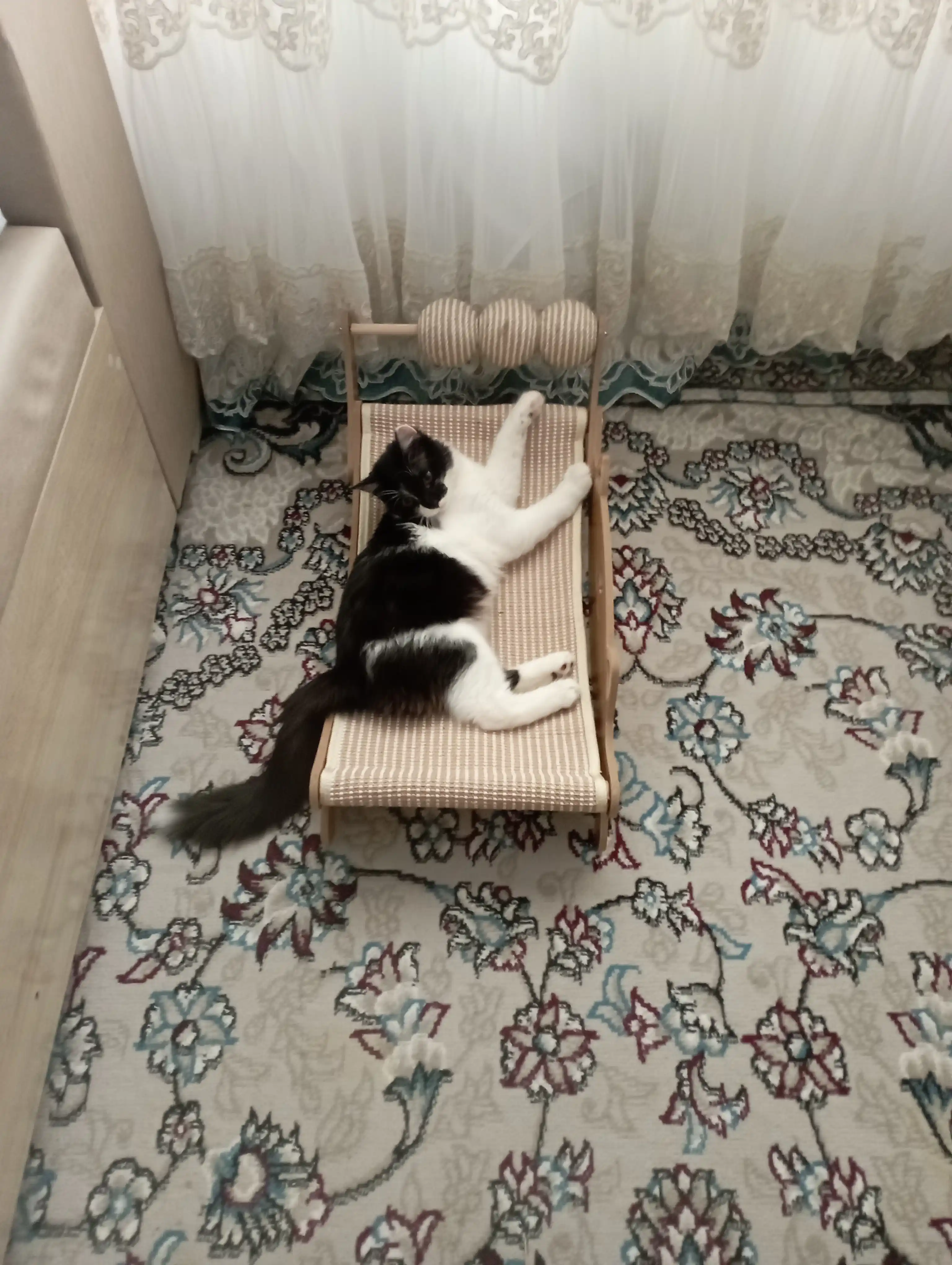 Лежанка когтеточка кошки, сизалевая кровать кота, игровая лежанка кошки, кровать для кота
