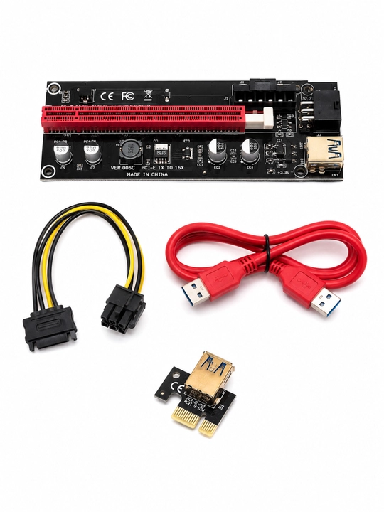 USB 3.0 interfeysli grafik kartalar uchun PCI-E 1x dan 16x gacha bo‘lgan rayzer
